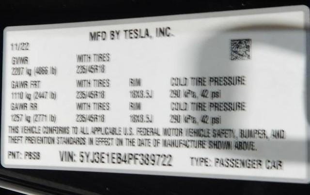 used 2023 Tesla Model 3 car, priced at $30,000