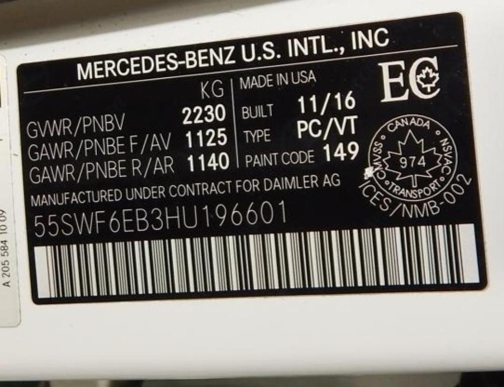 used 2017 Mercedes-Benz AMG C 43 car, priced at $25,995
