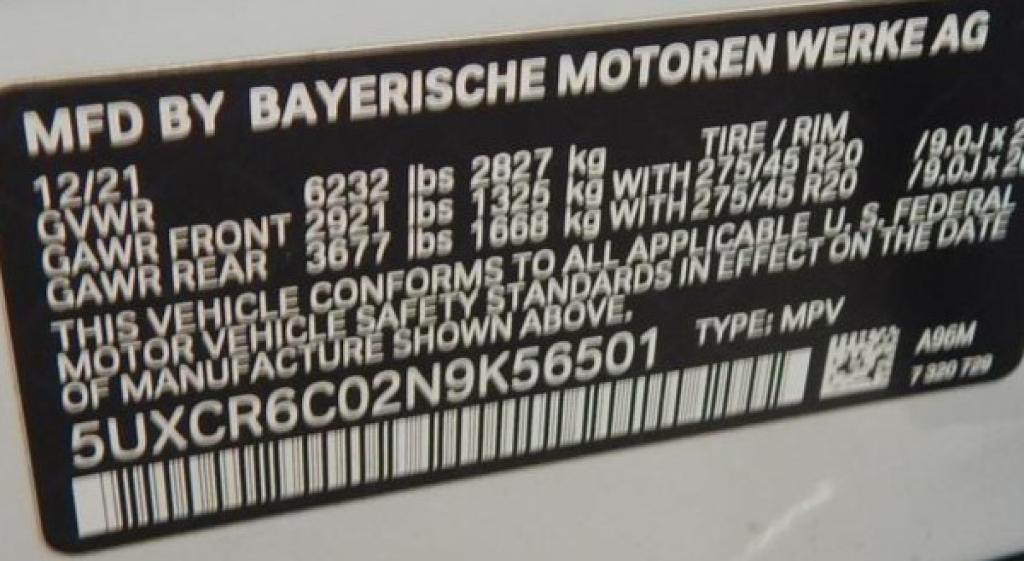 used 2022 BMW X5 car, priced at $47,995