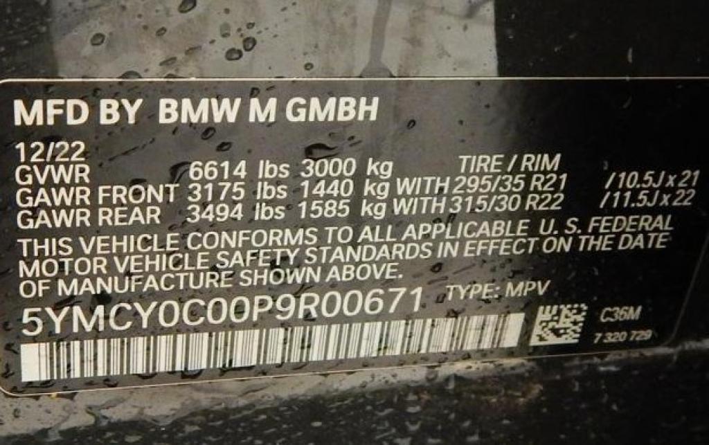 used 2023 BMW X6 M car, priced at $84,995