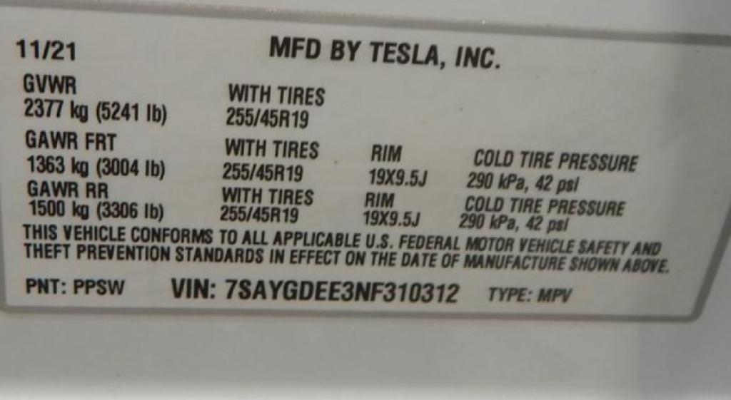 used 2022 Tesla Model Y car, priced at $27,995