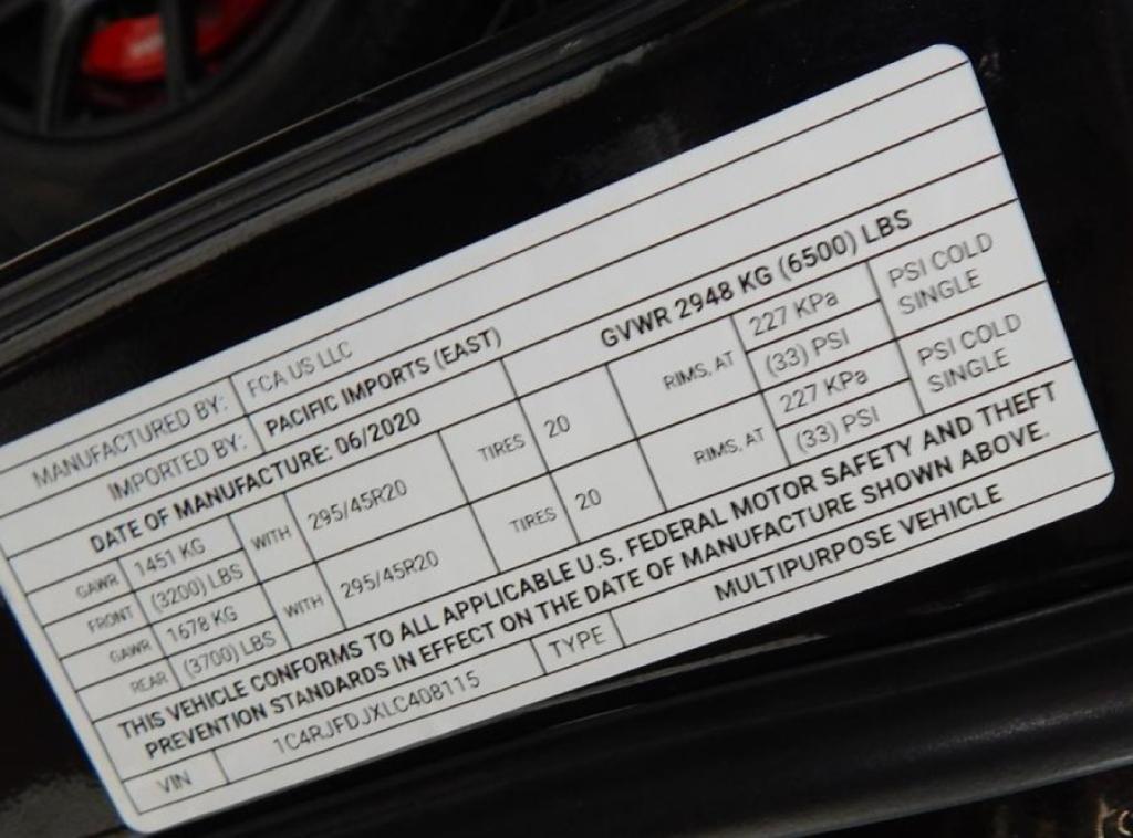 used 2020 Jeep Grand Cherokee car, priced at $54,995