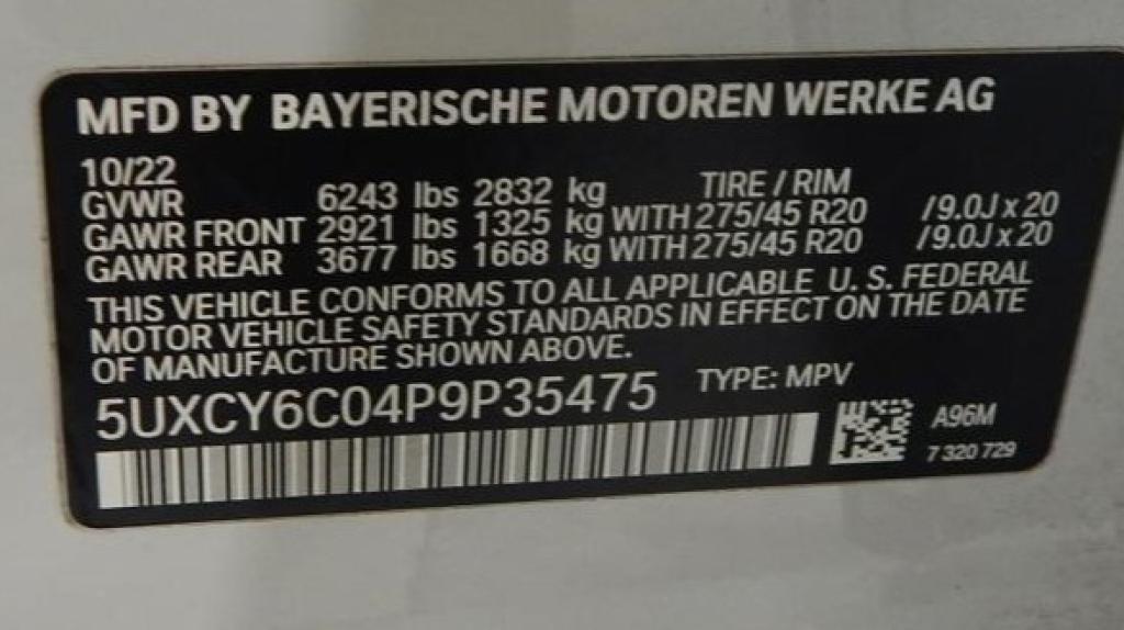 used 2023 BMW X6 car, priced at $48,895