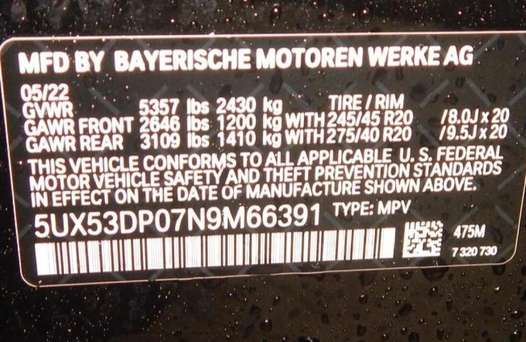 used 2022 BMW X3 car, priced at $39,895