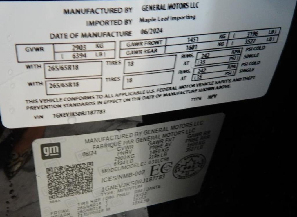 used 2024 Chevrolet Traverse car, priced at $49,895