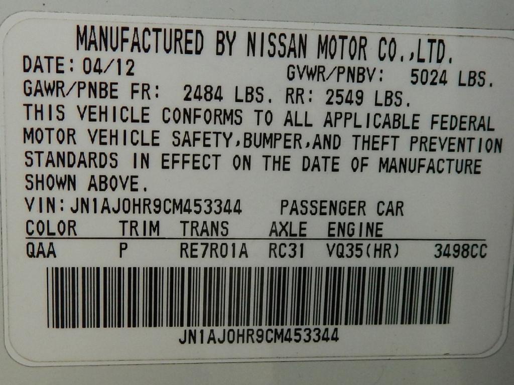 used 2012 INFINITI EX35 car, priced at $9,995