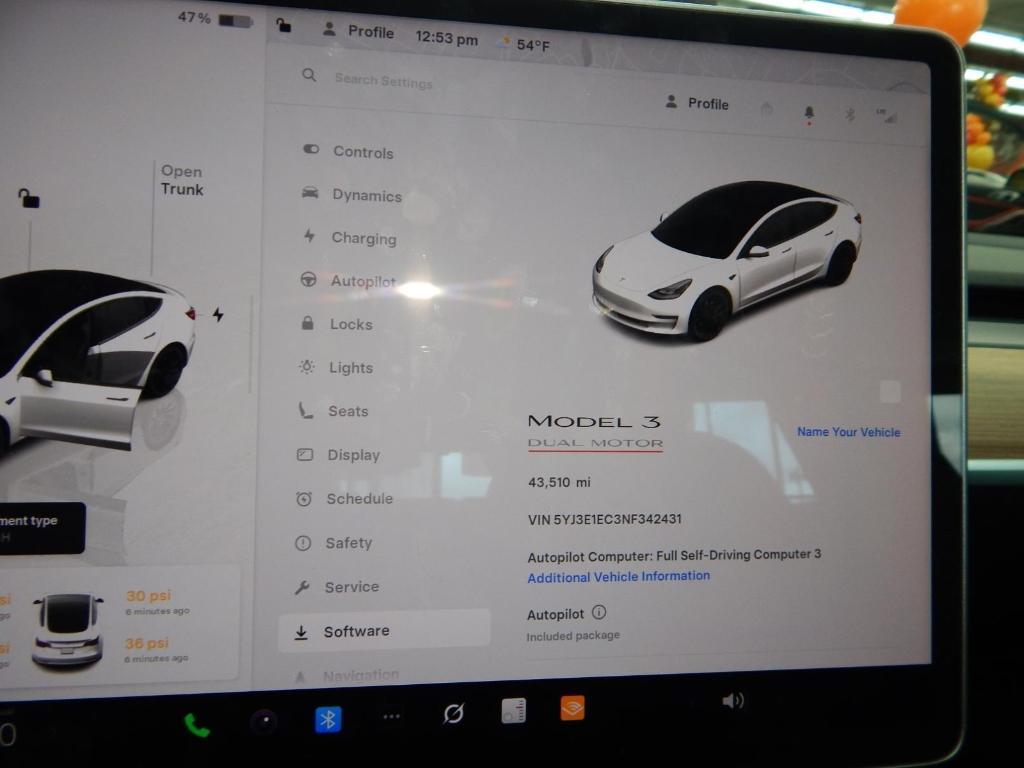 used 2022 Tesla Model 3 car, priced at $27,595