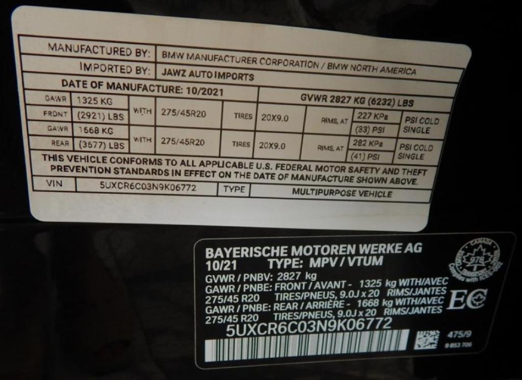 used 2022 BMW X5 car, priced at $49,985