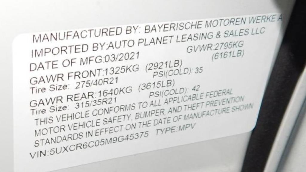 used 2021 BMW X5 car, priced at $39,885