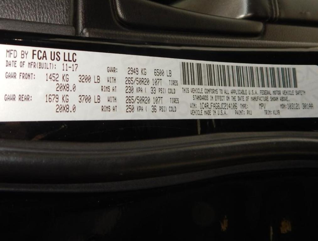 used 2018 Jeep Grand Cherokee car, priced at $11,995