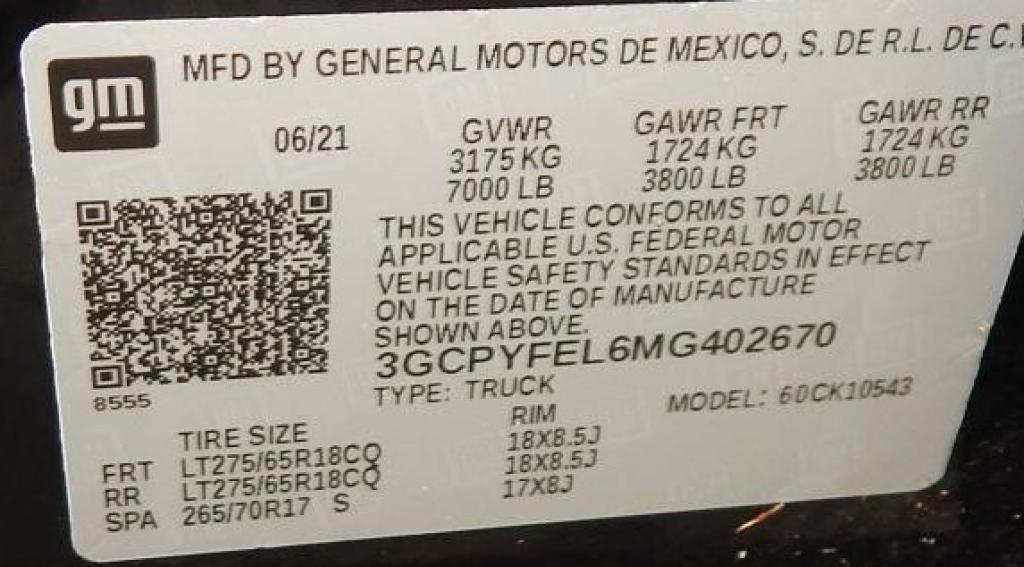 used 2021 Chevrolet Silverado 1500 car, priced at $39,995