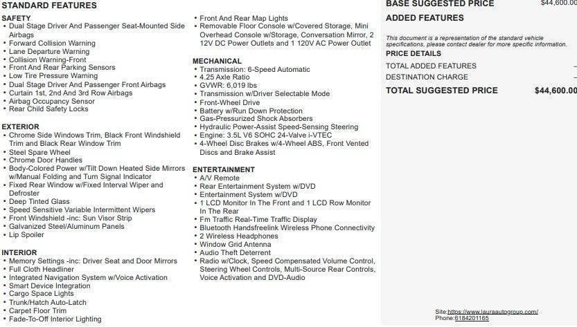 used 2015 Honda Odyssey car, priced at $12,995