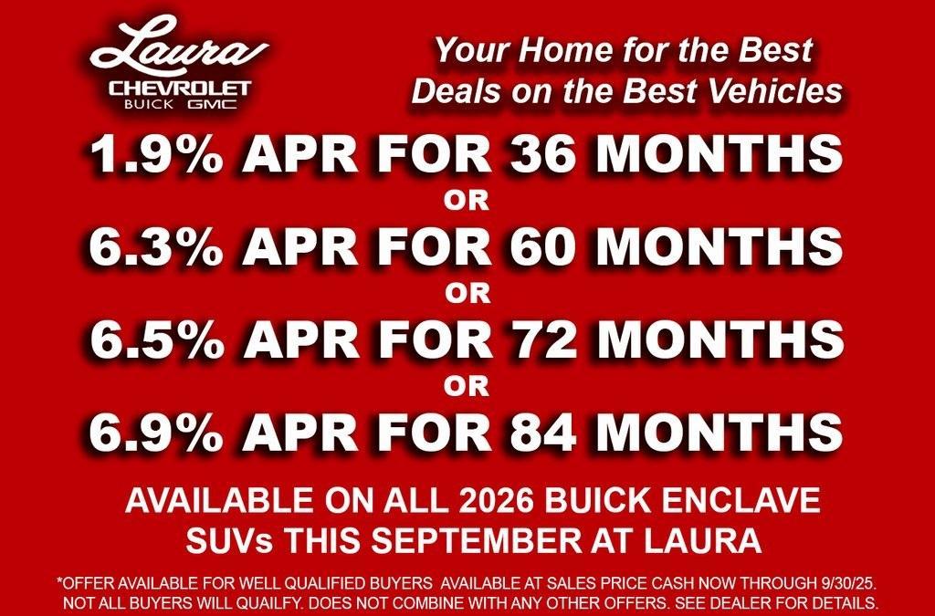 new 2026 Buick Enclave car, priced at $53,562