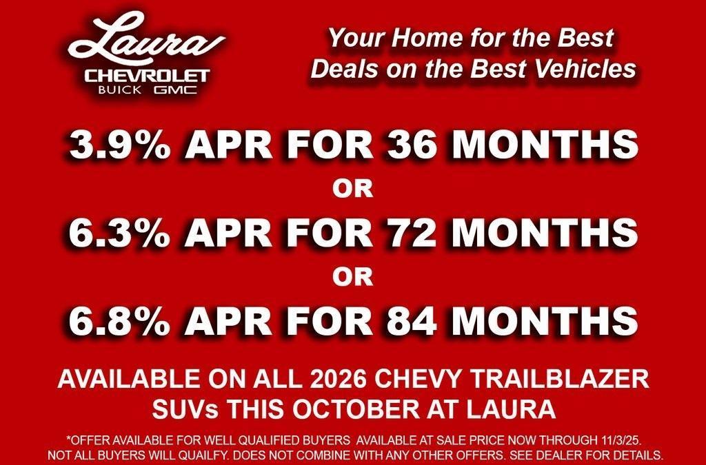 new 2026 Chevrolet TrailBlazer car, priced at $25,646