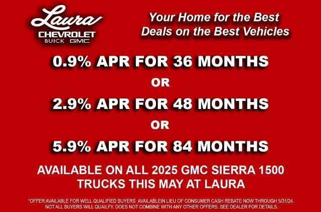 new 2025 GMC Sierra 1500 car, priced at $44,124