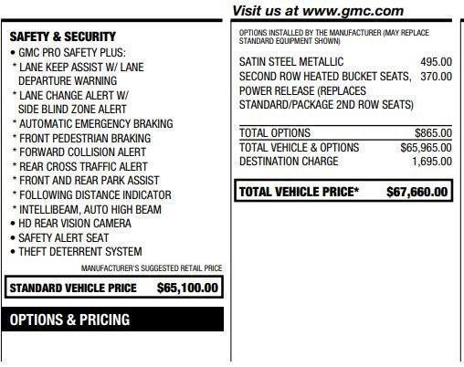 used 2021 GMC Yukon car, priced at $52,995