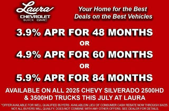 new 2025 Chevrolet Silverado 2500 car, priced at $54,527