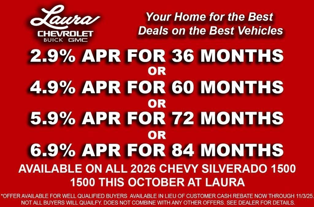 new 2026 Chevrolet Silverado 1500 car, priced at $60,560