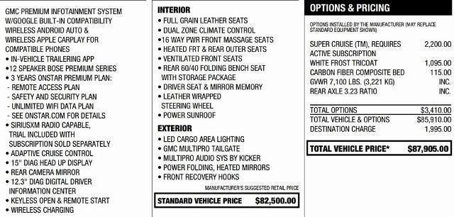 used 2024 GMC Sierra 1500 car, priced at $67,995