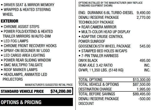 used 2024 GMC Sierra 2500 car, priced at $72,995