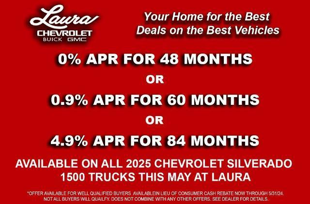 new 2025 Chevrolet Silverado 1500 car, priced at $61,950