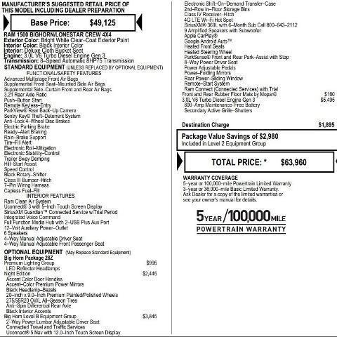 used 2023 Ram 1500 car, priced at $38,995