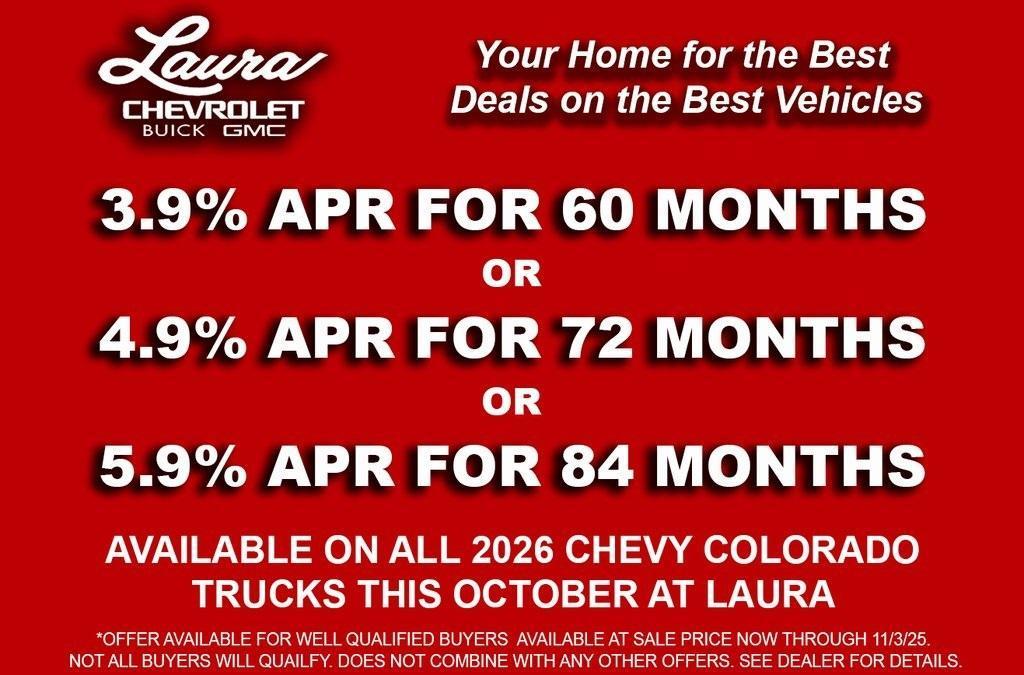 new 2026 Chevrolet Colorado car, priced at $42,806