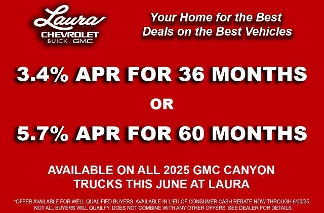 new 2025 GMC Canyon car, priced at $37,357