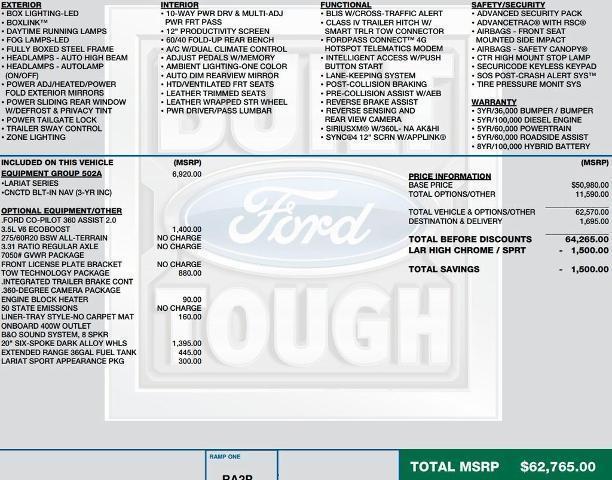 used 2021 Ford F-150 car, priced at $44,995