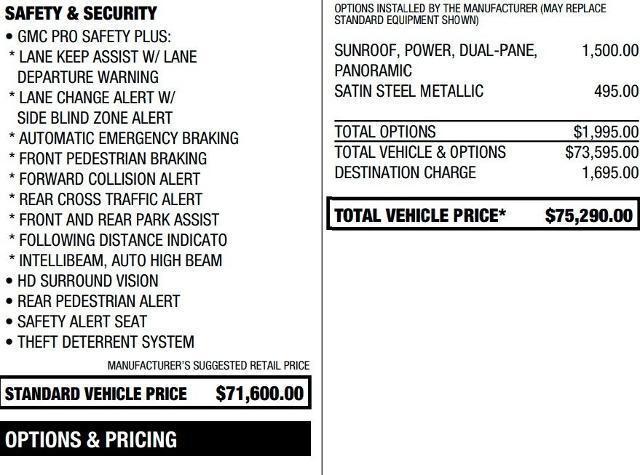 used 2021 GMC Yukon car, priced at $46,995