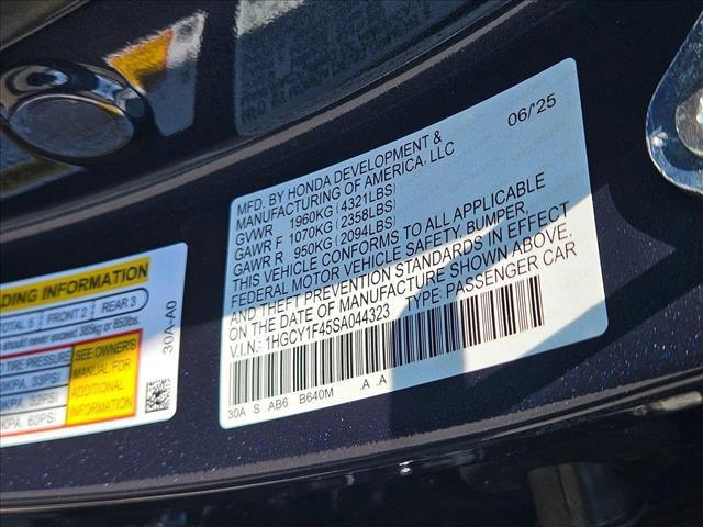 new 2025 Honda Accord car, priced at $30,419