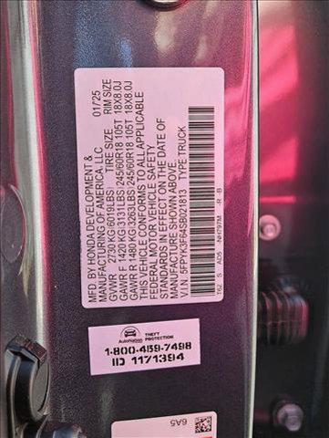new 2025 Honda Ridgeline car, priced at $44,229