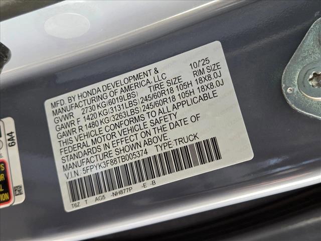 new 2026 Honda Ridgeline car, priced at $44,180