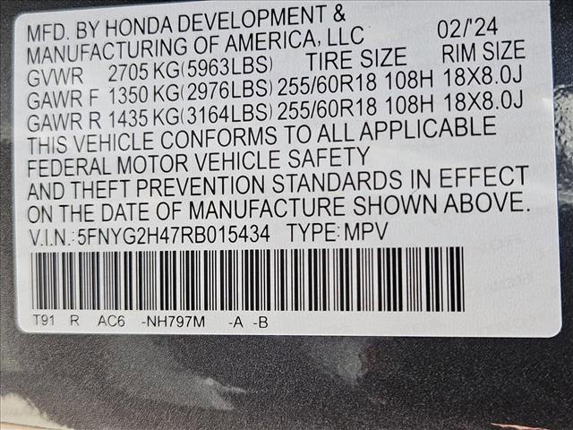 new 2024 Honda Pilot car, priced at $41,319