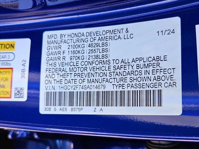 new 2025 Honda Accord Hybrid car, priced at $36,925