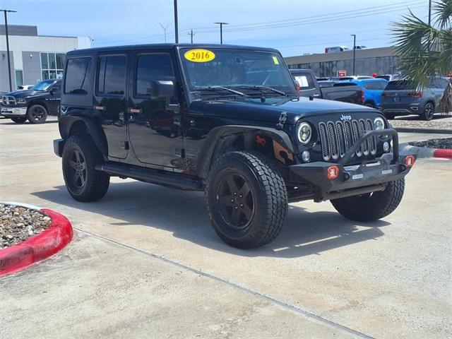 used 2016 Jeep Wrangler Unlimited car, priced at $16,995
