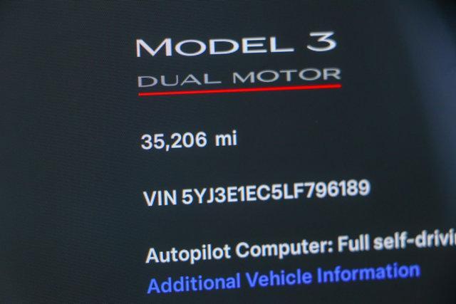 used 2020 Tesla Model 3 car, priced at $29,995