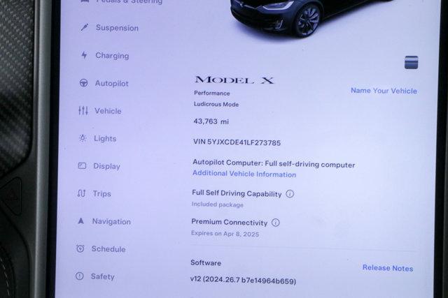 used 2020 Tesla Model X car, priced at $49,995