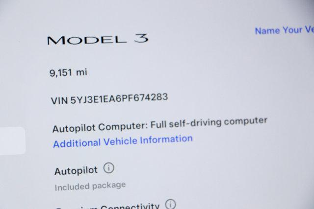 used 2023 Tesla Model 3 car, priced at $28,995