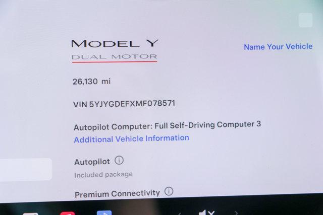 used 2021 Tesla Model Y car, priced at $30,995