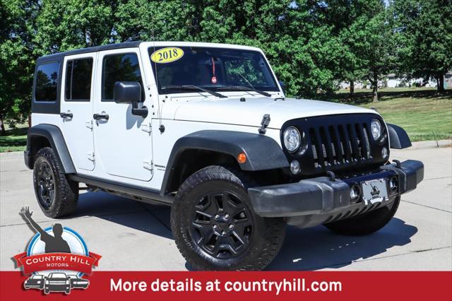 used 2018 Jeep Wrangler JK Unlimited car, priced at $22,127