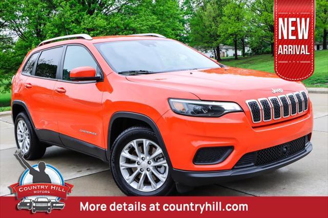 used 2021 Jeep Cherokee car, priced at $18,500