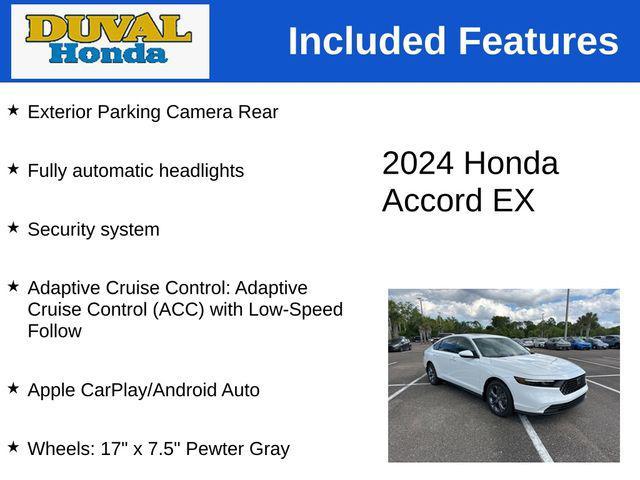 new 2024 Honda Accord car, priced at $30,484