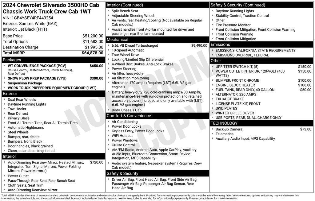 used 2024 Chevrolet Silverado 3500 car, priced at $67,999