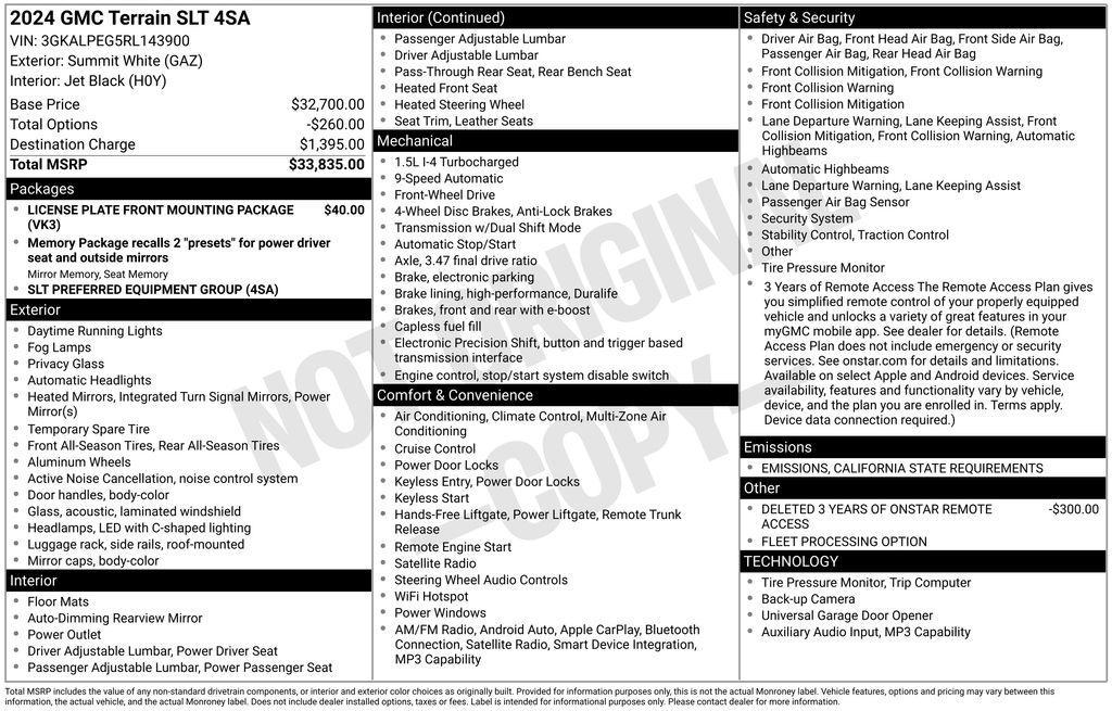 used 2024 GMC Terrain car, priced at $19,436