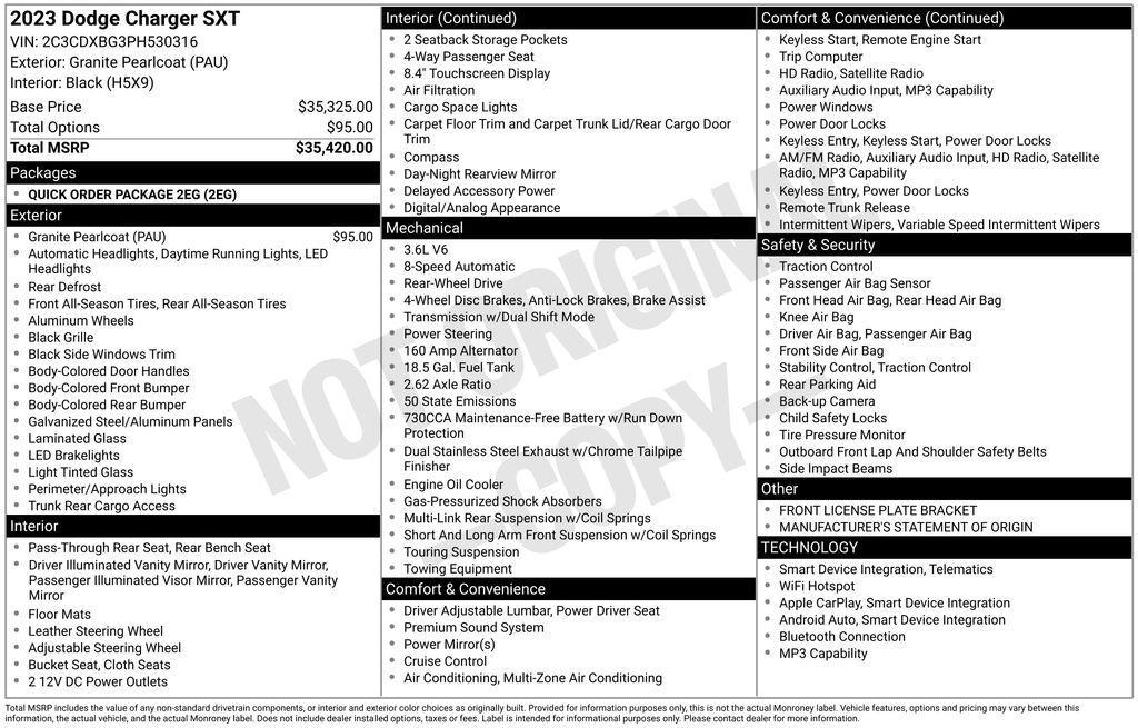 used 2023 Dodge Charger car, priced at $19,420