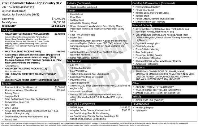 used 2023 Chevrolet Tahoe car