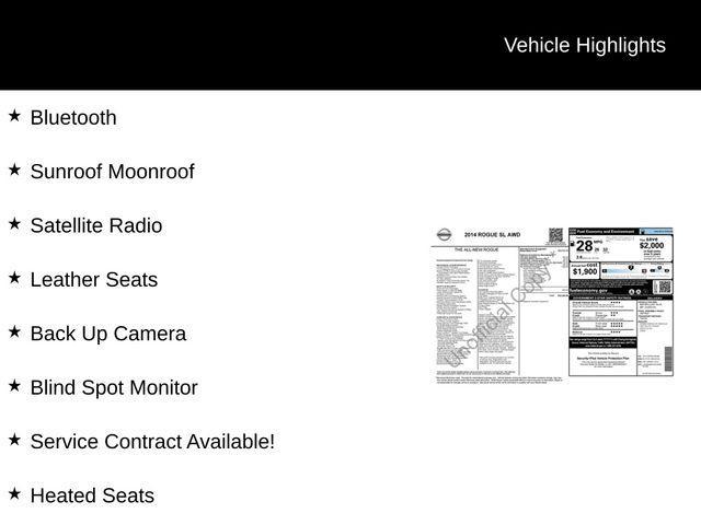 used 2014 Nissan Rogue car, priced at $10,250