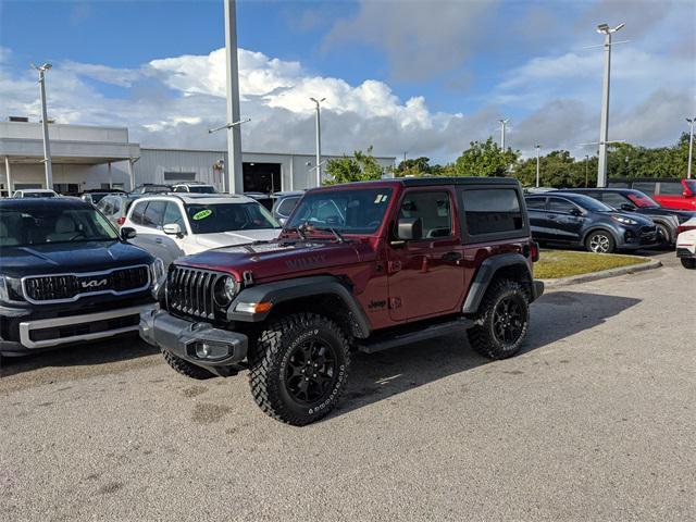 used 2021 Jeep Wrangler car, priced at $29,485