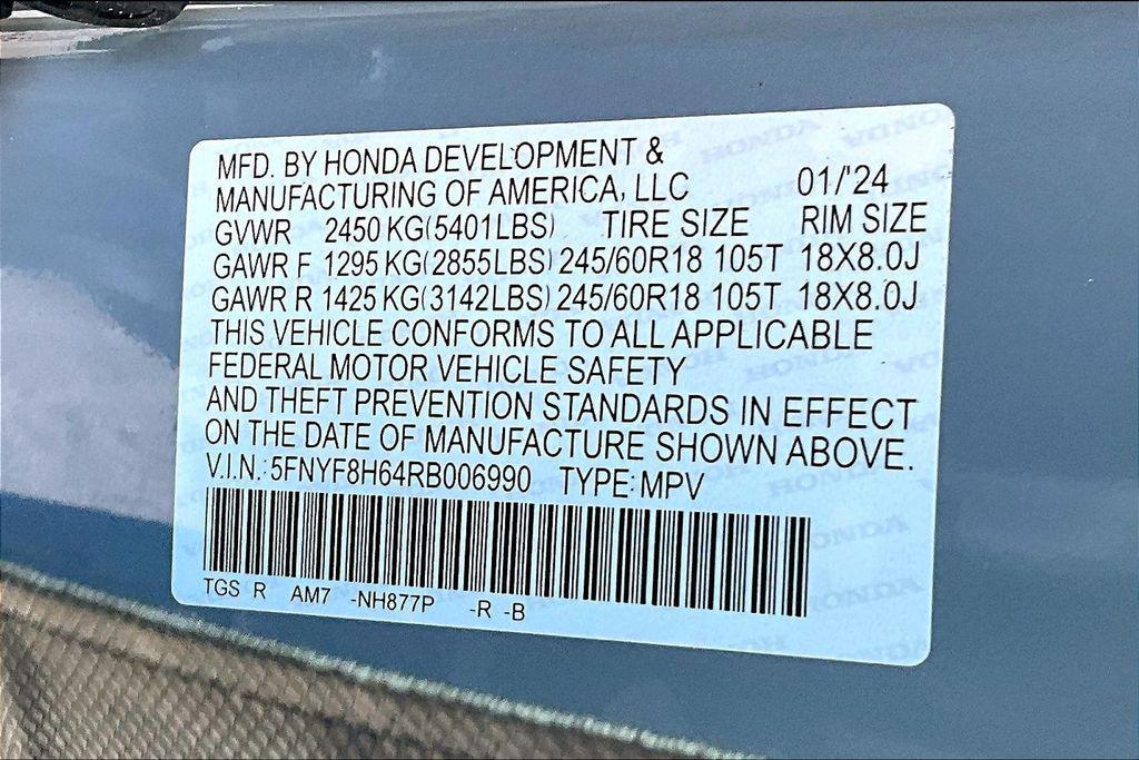 new 2024 Honda Passport car, priced at $44,234